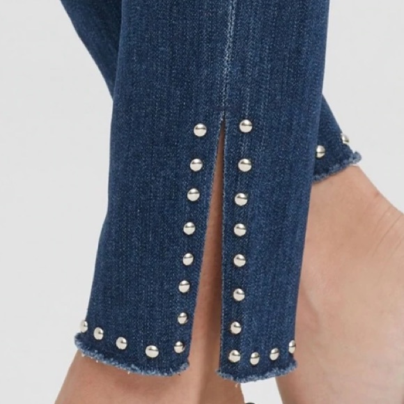 Citizens of Humanity Rocket High Rise Skinny Studded Ventana Jeans Blue - Picture 3 of 16